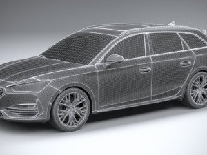 Seat Leon Sportstourer Cupra 2021 3D-Modell