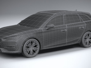 Seat Leon Sportstourer Cupra 2021 3D-Modell