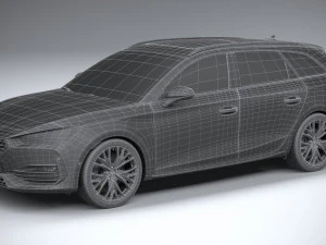 Seat Leon Sportstourer Cupra 2021 3D Model