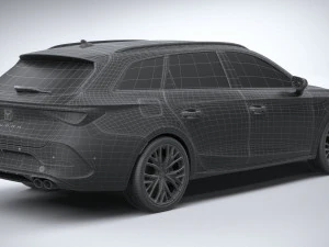 Seat Leon Sportstourer Cupra 2021 3D Model
