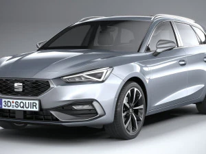 Seat Leon Sportstourer Fr 2020 3D Model
