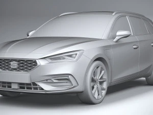 Seat Leon Sportstourer Fr 2020 3D Model