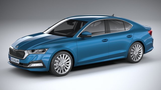 Skoda Octavia Sedan 2020 3Dモデル .c4d .max .obj .3ds .fbx .stl .blend