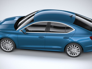 Skoda Octavia Sedan 2020 3Dモデル