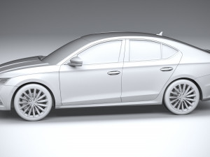 Skoda Octavia Sedan 2020 3Dモデル