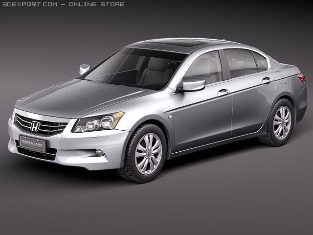 Honda Accord 2011 USA Modelo 3D .c4d .max .obj .3ds .fbx .stl .blend 