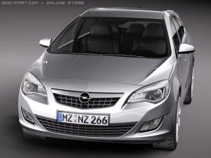 Opel Astra Touring 2012 3D Model