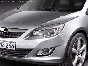 Opel Astra Touring 2012 3D 模型