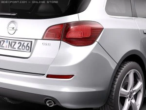 Opel Astra Touring 2012 3D Model