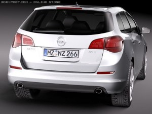 Opel Astra Touring 2012 3D 模型