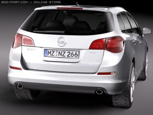 Opel Astra Touring 2012 3D Model
