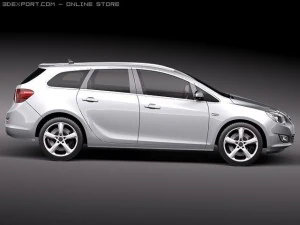 Opel Astra Touring 2012 3D Model