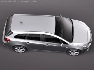 Opel Astra Touring 2012 3D Model