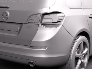 Opel Astra Touring 2012 3D 模型
