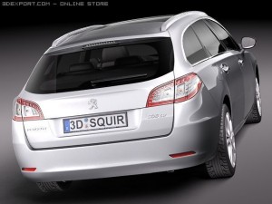 Peugeot 508 SW 3D Model