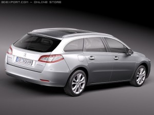Peugeot 508 SW 3D Model