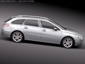 Peugeot 508 SW 3D Model