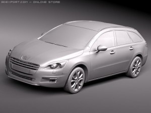 Peugeot 508 SW 3D Model