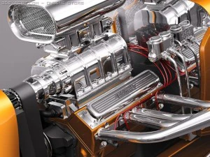 F1934 3-window coupe hot rod 3D Model