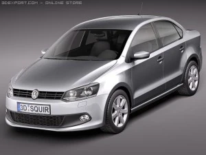 Volkswagen Polo Limousine 2011 3D Modell