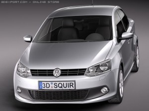 Volkswagen Polo Sedan 2011 3D Model