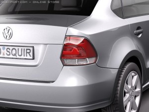 Volkswagen Polo Sedan 2011 3D Model