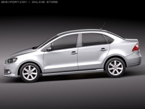 Volkswagen Polo Sedan 2011 3D Model