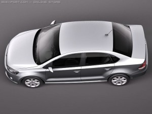 Volkswagen Polo Sedan 2011 3D Model