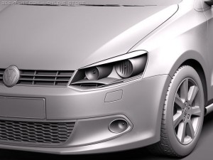 Volkswagen Polo Sedan 2011 3D Model