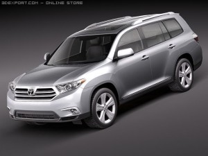 Toyota Highlander 2011 3D Model