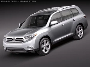 Toyota Highlander2011 Modello 3D