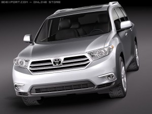 Toyota Highlander 2011 3D Model