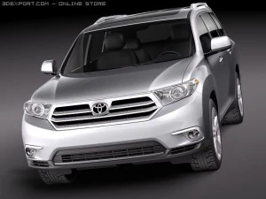 Toyota Highlander 2011 3D Model