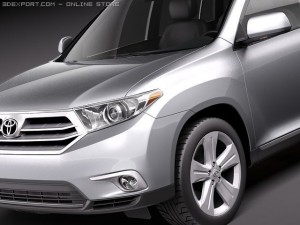 Toyota Highlander 2011 3D Model