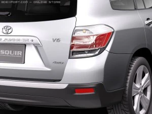 Toyota Highlander 2011 3D Model