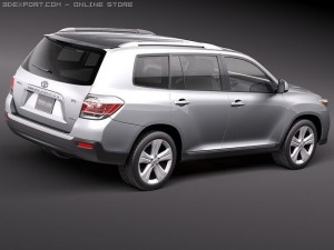 Toyota Highlander 2011 3D Model