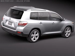 Toyota Highlander 2011 3D Model