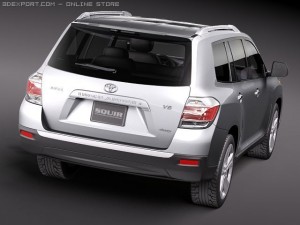 Toyota Highlander 2011 3D Model