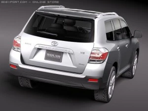 Toyota Highlander 2011 3D Model