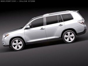 Toyota Highlander 2011 3D Model