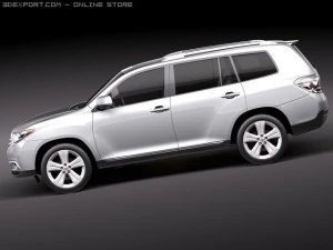 Toyota Highlander 2011 3D Model