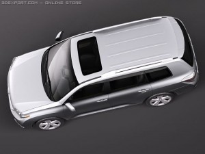 Toyota Highlander 2011 3D Model