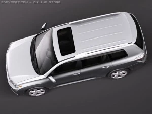 Toyota Highlander 2011 3D Model