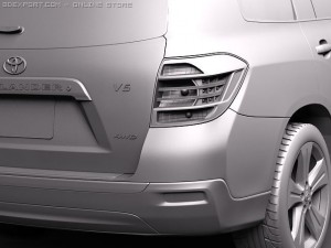 Toyota Highlander 2011 3D Model