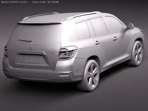Toyota Highlander 2011 3D Model