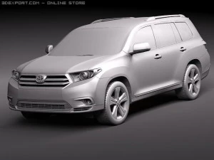 Toyota Highlander 2011 3D Model