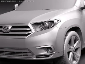 Toyota Highlander 2011 3D Model