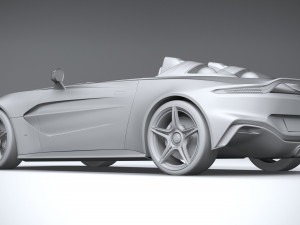 Aston Martin V12 Speedster 2021 3D Model