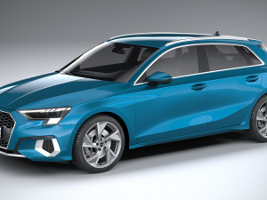 Audi A3 2021 3D Model