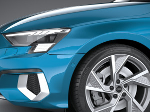 Audi A3 2021 3D मॉडल